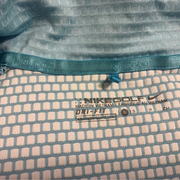 Nike Lucky Azalea Half Zip Golf Pullover Womens Size Teal Blue - Picture 2 of 8